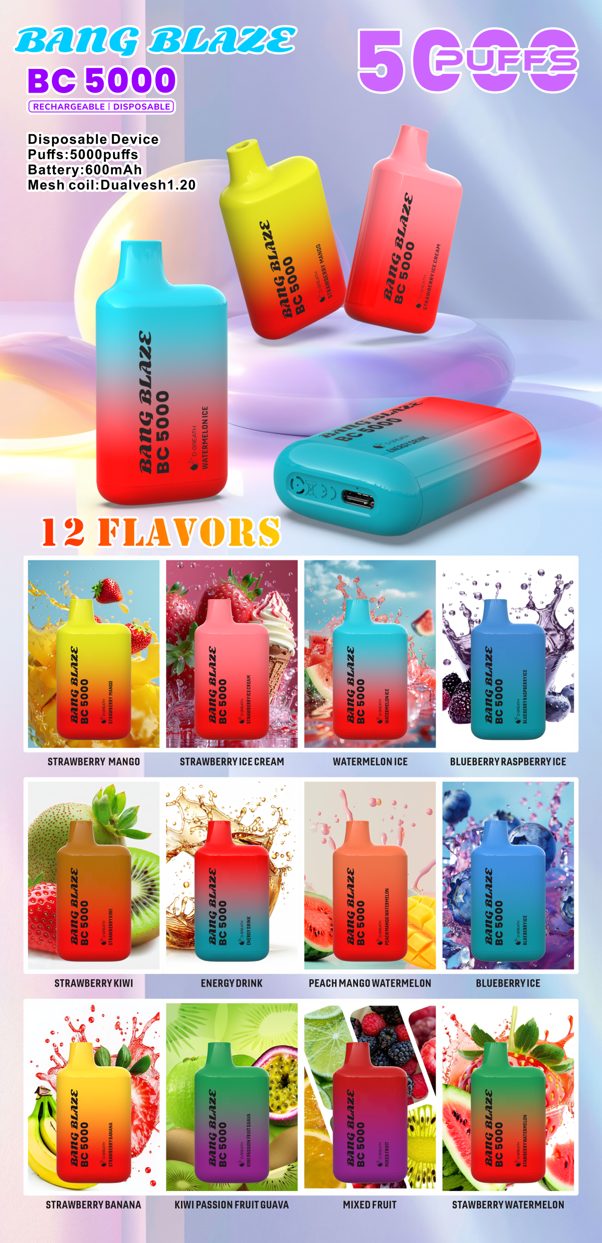 Bang BC 5000 Puffs Flavor