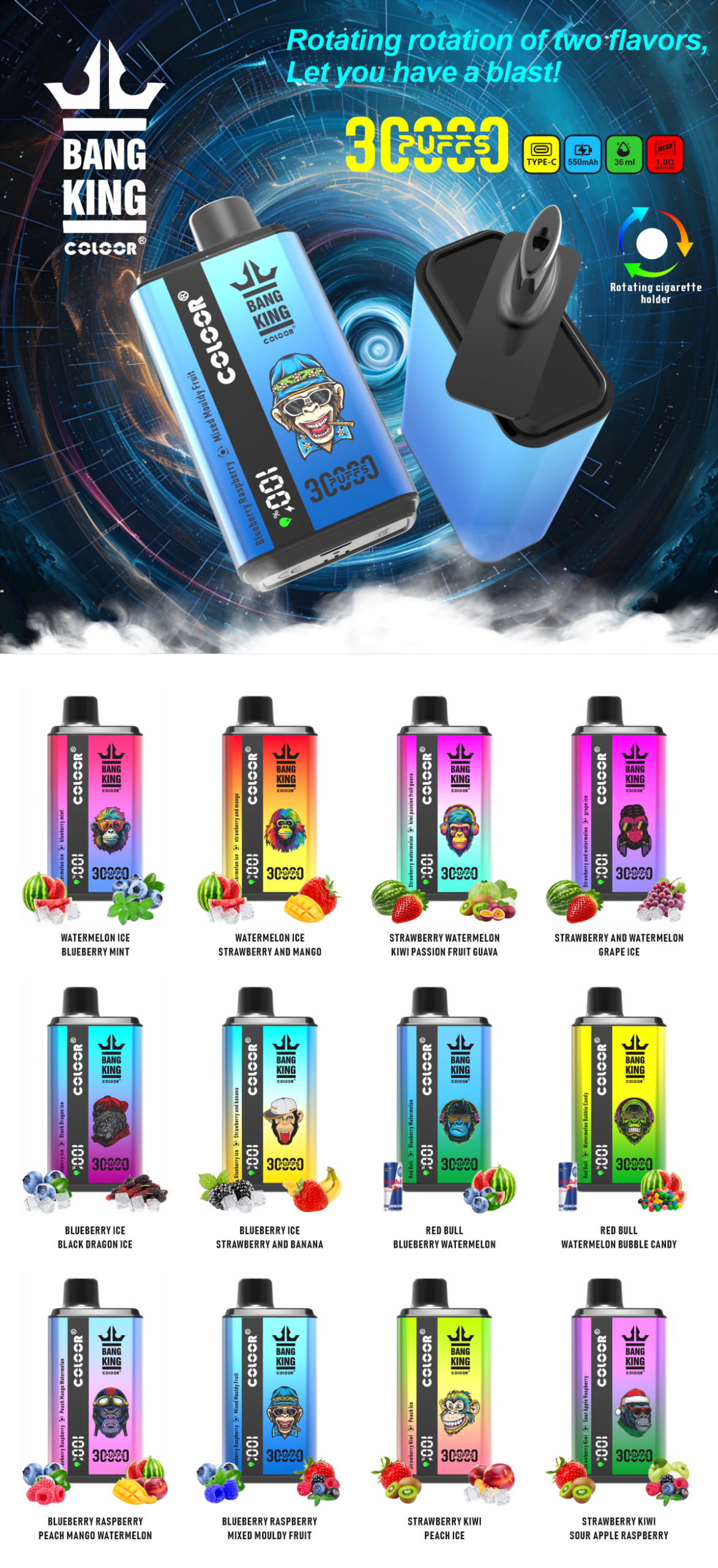 Bang King 30000 Puffs Flavor Bang King 30000 Puffs Flavor