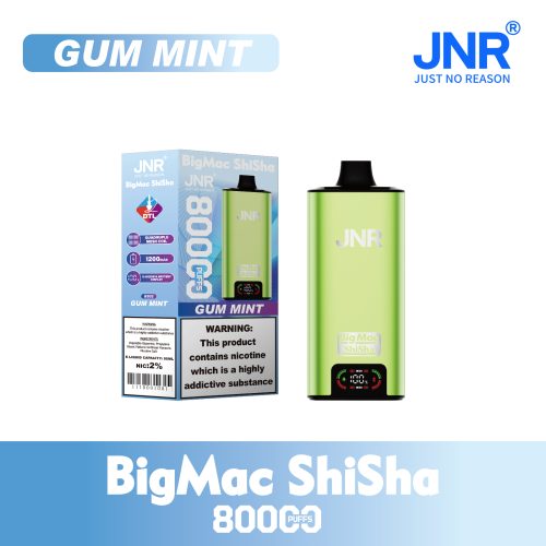 Gum Mint JNR Big Mac Shisha 80000 Puffs