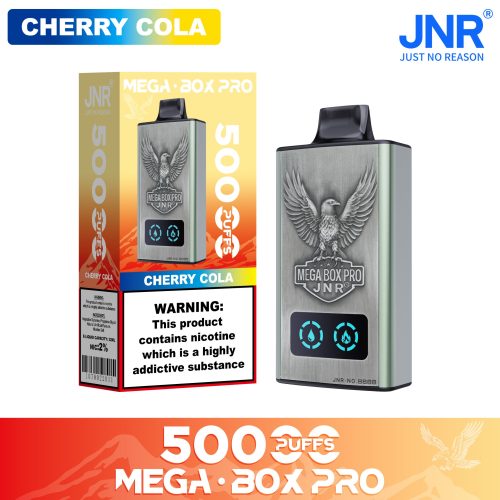 JNR Mega Box Pro 50000 Puffs CHERRY COLA JNR Mega Box Pro 50000 Puffs CHERRY COLA