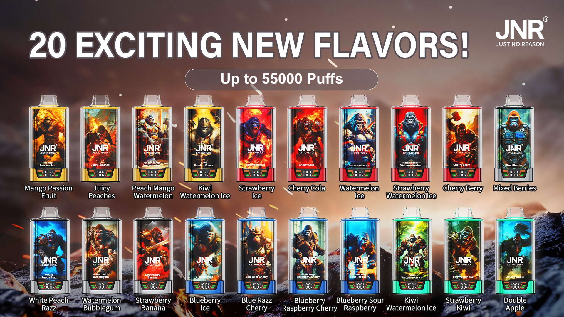 JNR RageGorilla 55000 Puffs Poster