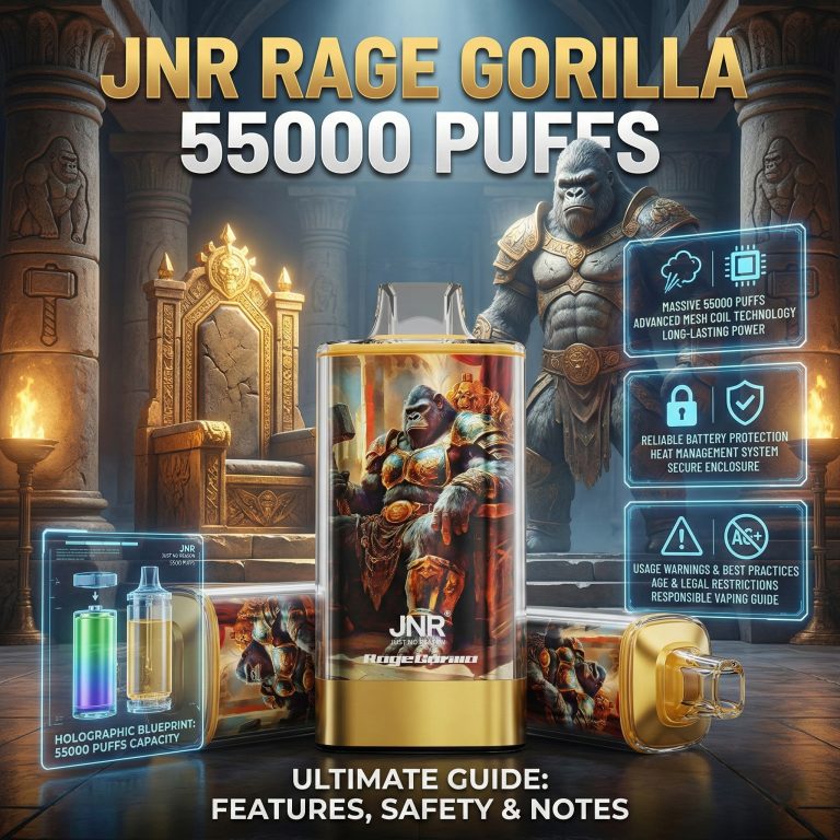 JNR RageGorilla 55K Puffs Features Safety Expert Tips Guide