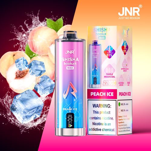 JNR Shisha Max 22000 Puffs Peach Ice