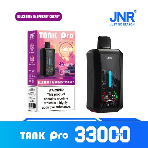 JNR Tank Pro 33000 Puffs Blueberry Raspberry Cherry