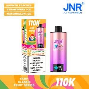 JNR Triple 3 in 1 110000 Puffs Summer Peaches Strawberry Ice Watermelon Ice