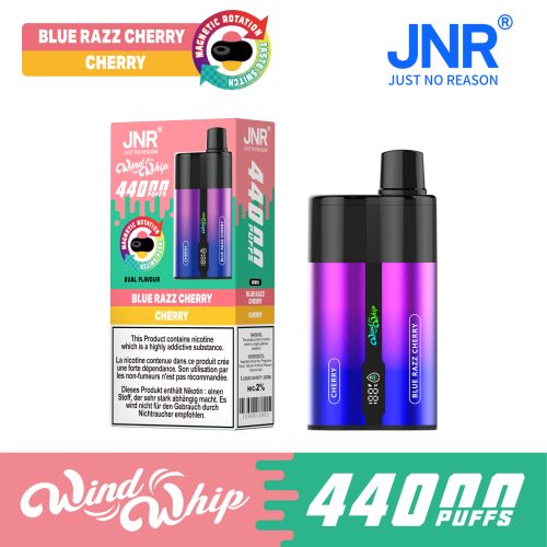 JNR WindWhip 44000 Puffs Blue Razz Cherry Cherry