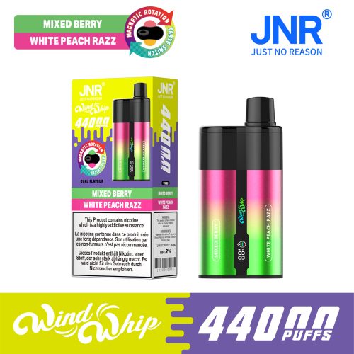 JNR WindWhip 44000 Puffs Mixed Berry White Peach Razz