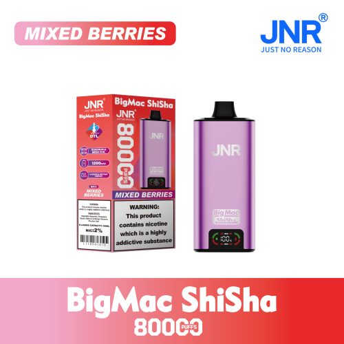 Mixed Berries JNR Big Mac Shisha 80000 Puffs