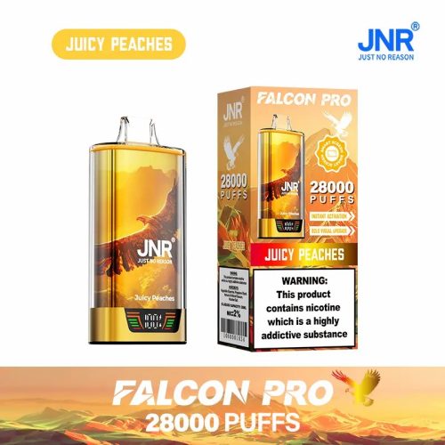 juicy-peaches-JNR Falcon Pro 28000 Puffs