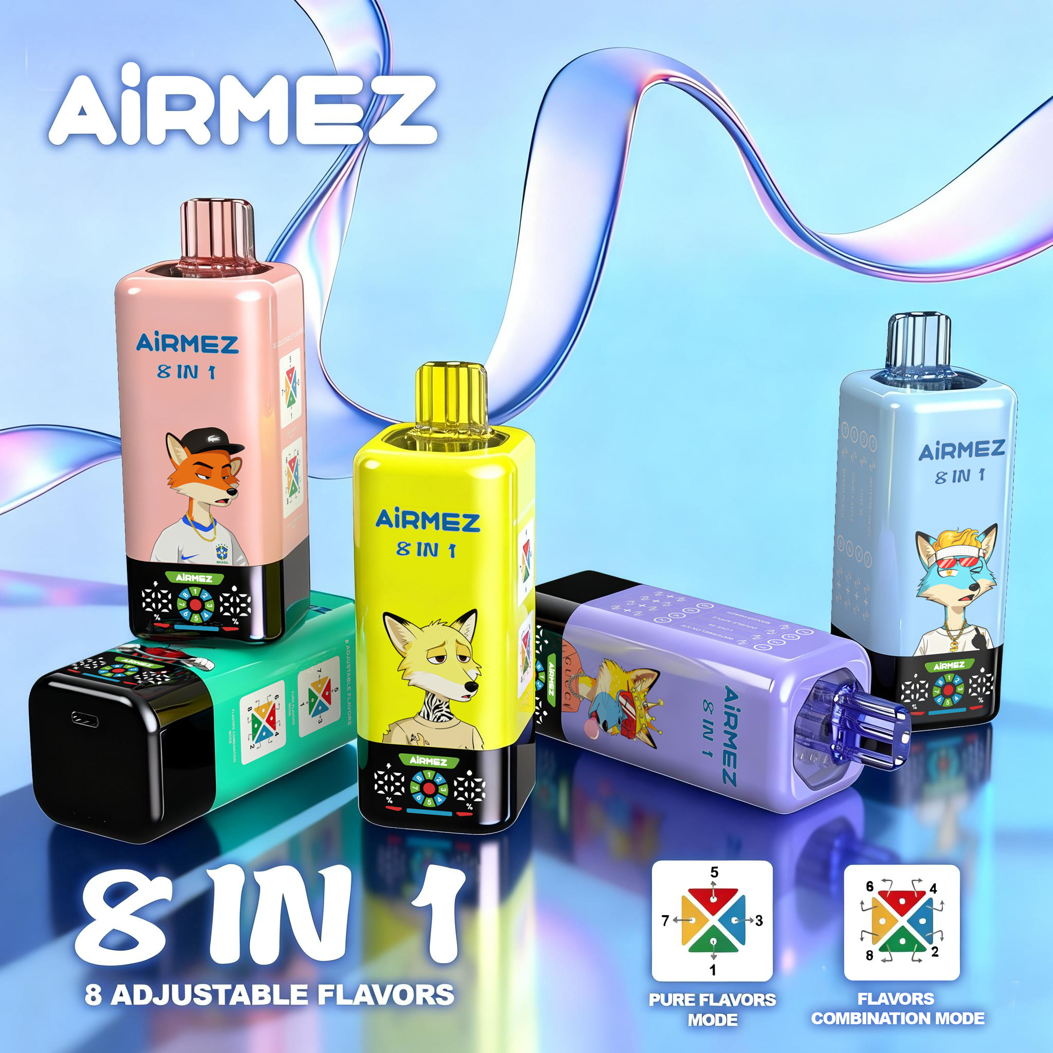 Airmez Fox 160000 Puffs Banner