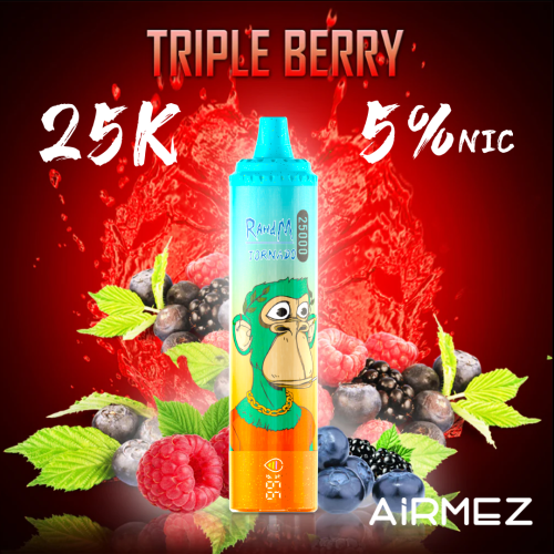 Airmez RandM Tornado 25000 Puffs TRIPLE BERRY