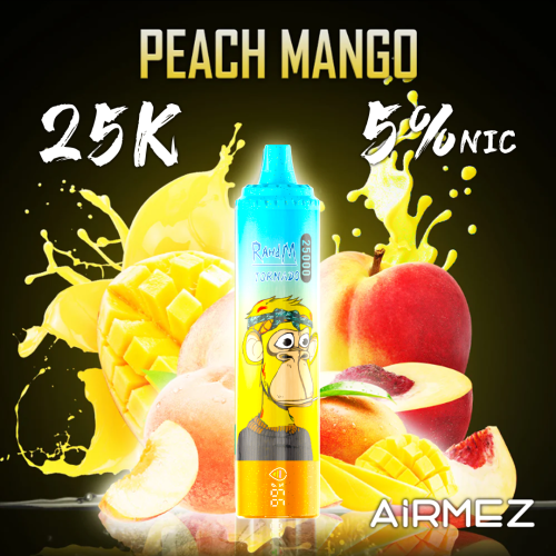 Airmez RandM Tornado 25000 Puffs peach mango