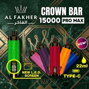 Al Fakher Crown Bar Pro 150000 Bouffées