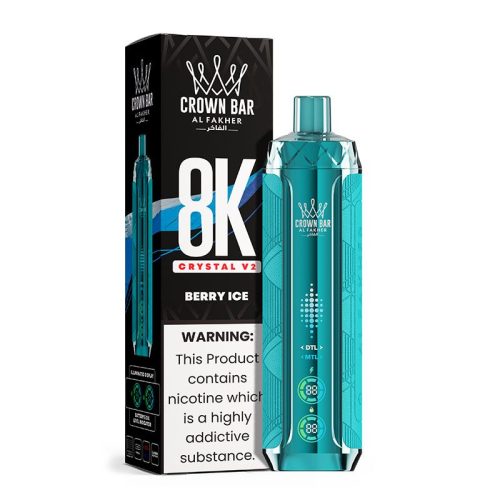 Al Fakher Crystal V2 8000 Puffs Berry Ice
