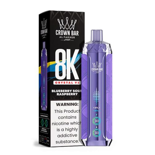 Al Fakher Crystal V2 8000 Puffs Blueberry Sour Raspberry