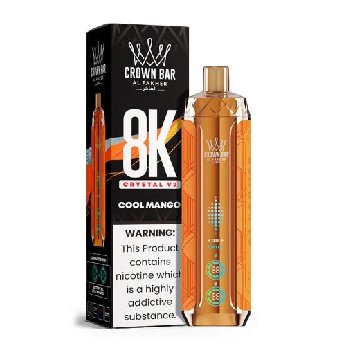 Al Fakher Crystal V2 8000 Puffs Cool Mango