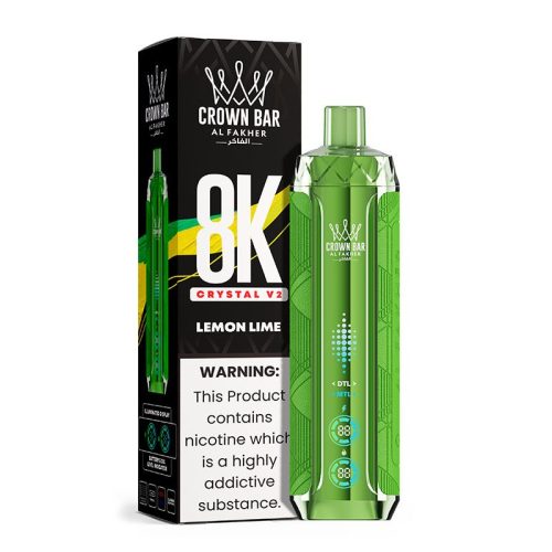 Al Fakher Crystal V2 8000 Puffs Lemon Lime