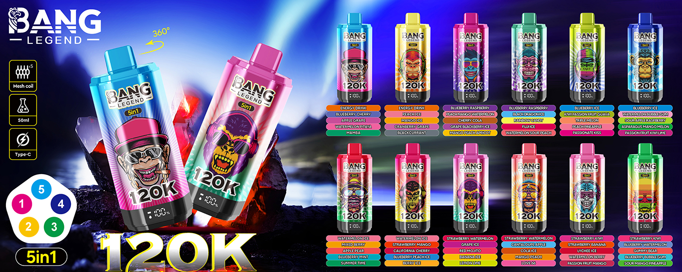 Bang 120000 Puffs 5 in 1 Vape Banner