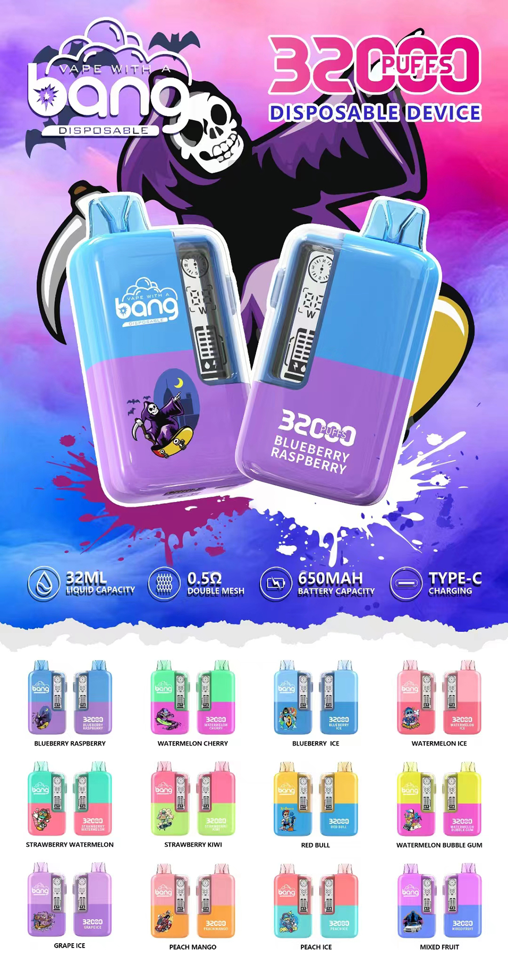 Bang 32000 Puffs Flavors Bang 32000 Puffs Flavors