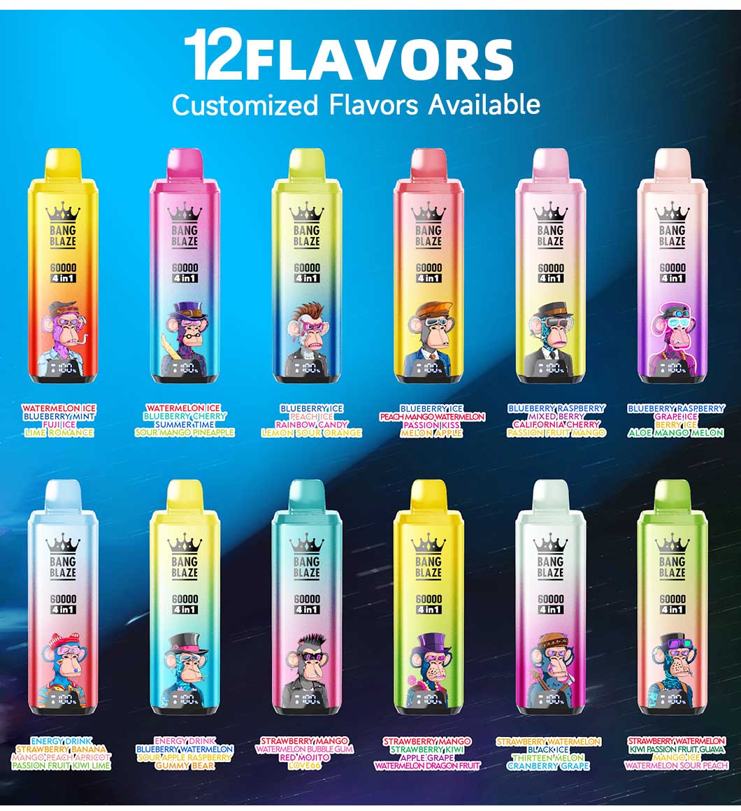 Bang Blaze 60000 Puffs Flavors List