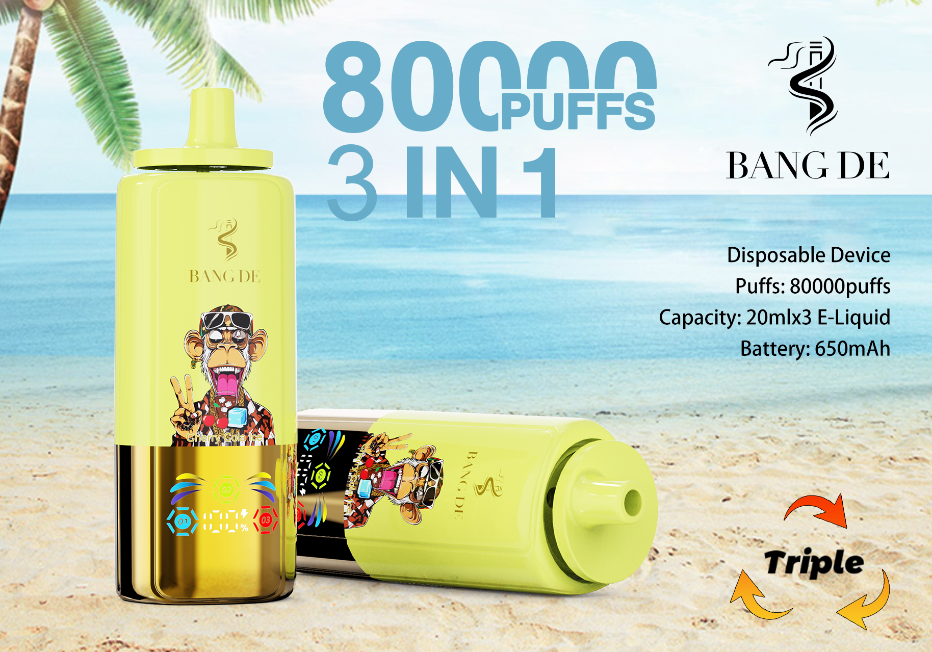 Bang DE Triple 80000 Puffs Banner