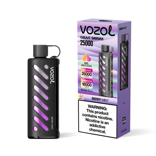 Berry Mint Vozol Gear Shisha 25000 Puffs