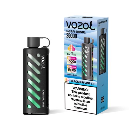 Blackcurrant Ice Vozol Gear Shisha 25000 Puffs
