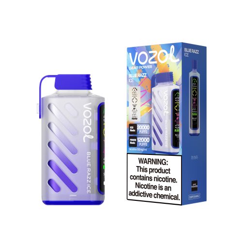 Blue Razz Ice Vozol Gear Power 20000 Puffs