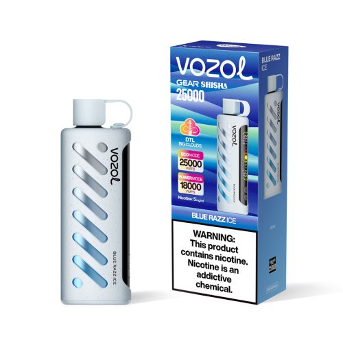 Blue Razz Ice Vozol Gear Shisha 25000 Puffs