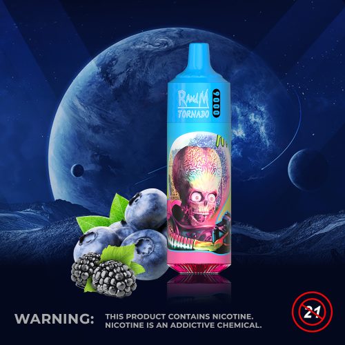 Blueberry sour raspberry RandM Tornado 9000 Puffs Blueberry sour raspberry RandM Tornado 9000 Puffs