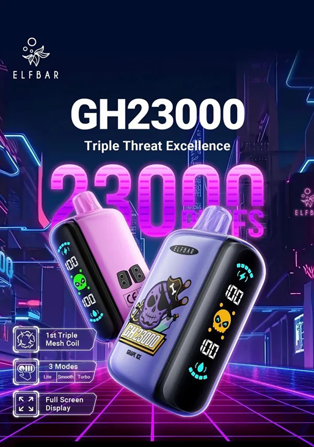 Elf Bar GH 23000 Puffs Disposable Vape