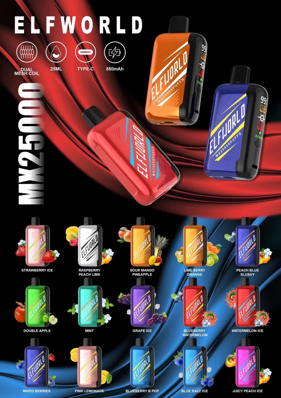 Elfworld MX 25000 Puffs Banner