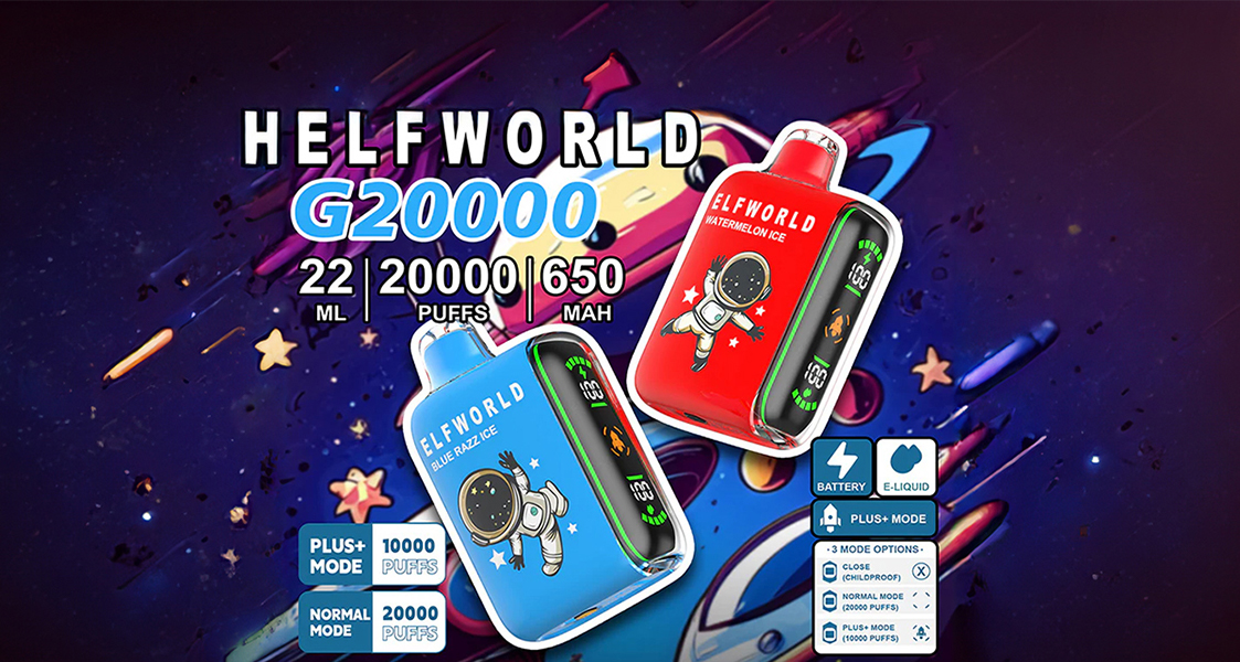 Elfworld Plus 20000 Puffs Banner