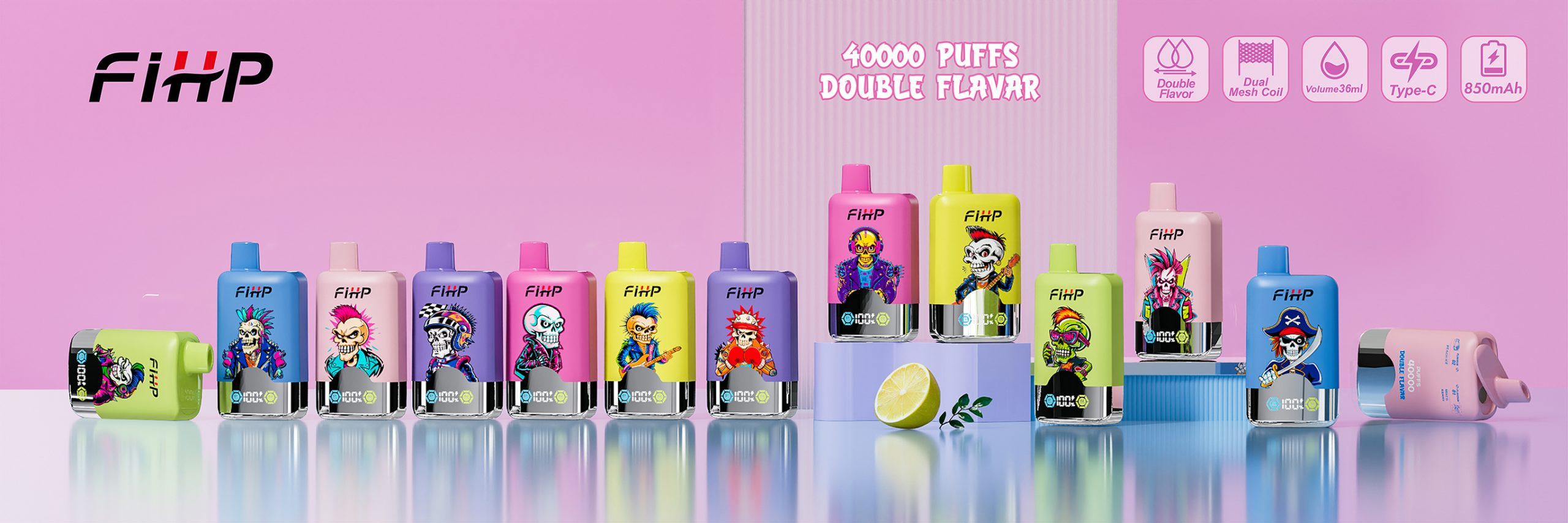 FIHP 40000 Puffs Banner