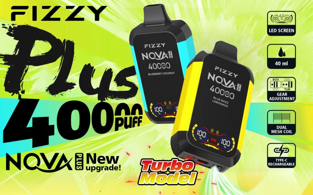 Fizzy Nova Plus 40000 Puffs Banner Fizzy Nova Plus 40000 Puffs Banner
