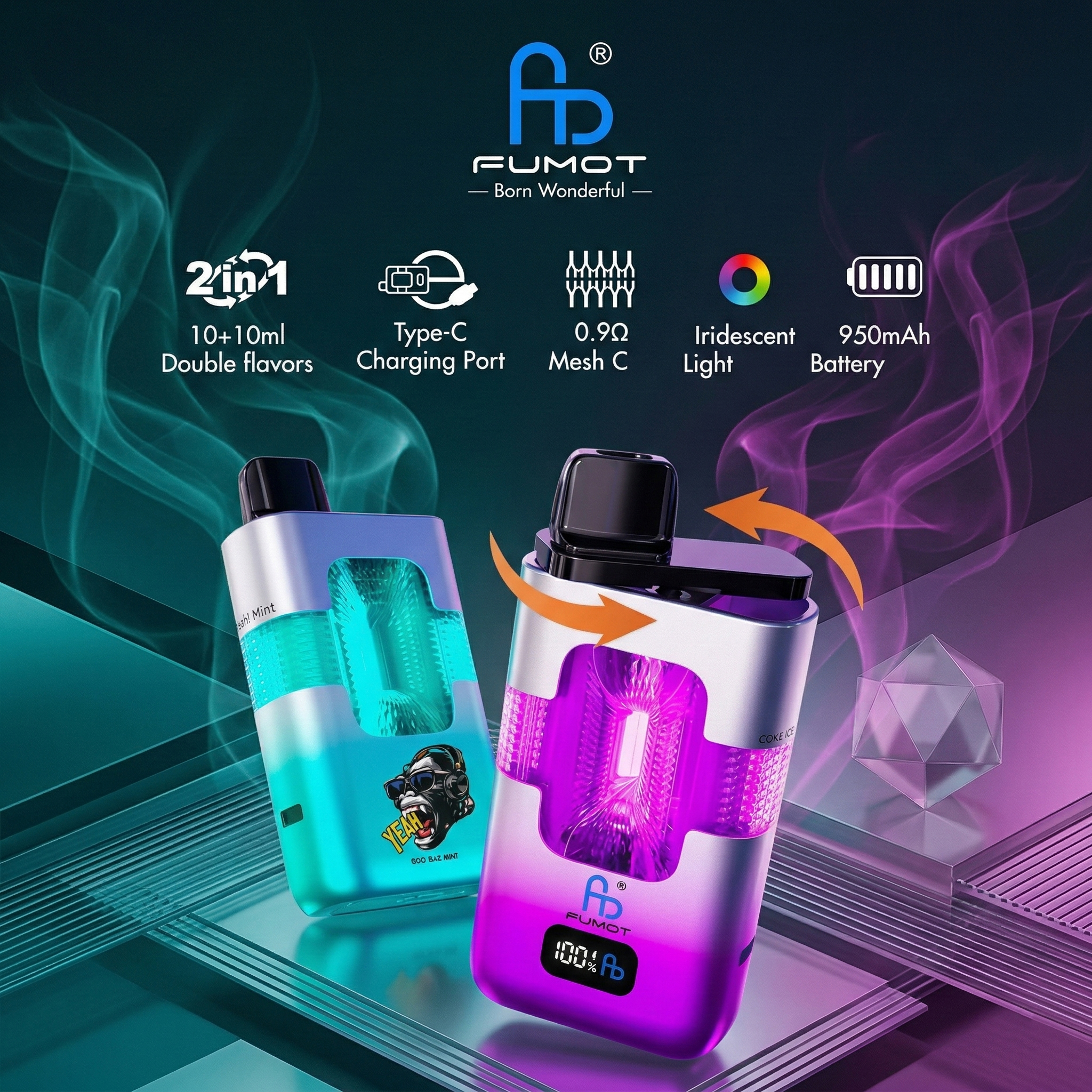 Fumot ECO 2 in 1 50000 Puffs