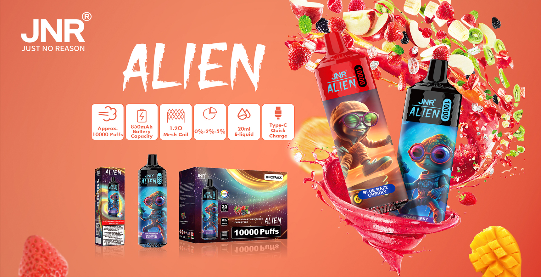 JNR ALIEN 10k Puffs Banner