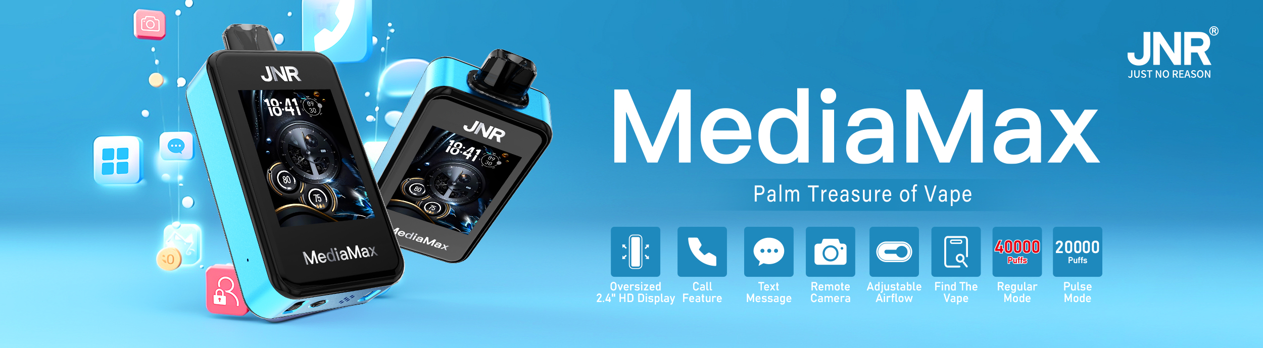 JNR Media Max 40000 Puffs Banner