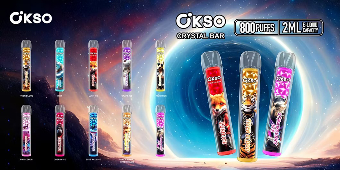 OKSO Crystal Bar 800 Puffs Poster