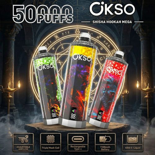 OKSO Shisha Hookah Mega 50000 Puffs OKSO Shisha Hookah Mega 50000 Puffs