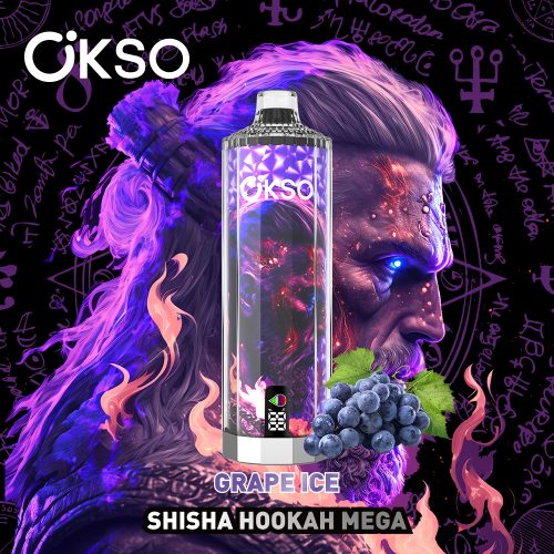 OKSO Shisha Hookah Mega 50000 Puffs grape ice OKSO Shisha Hookah Mega 50000 Puffs grape ice