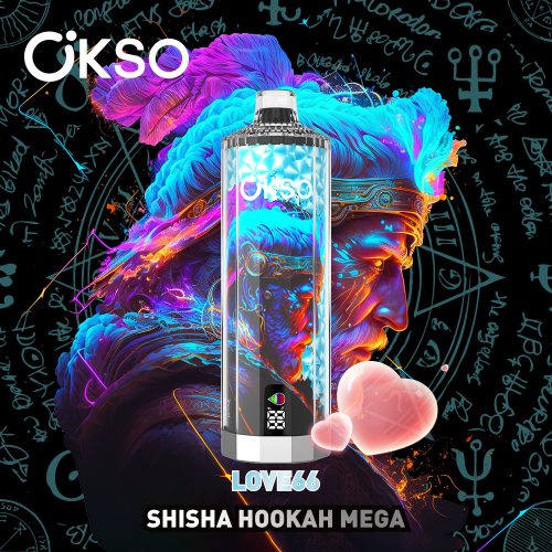 OKSO Shisha Hookah Mega 50000 Puffs love66 OKSO Shisha Hookah Mega 50000 Puffs love66