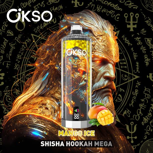 OKSO Shisha Hookah Mega 50000 Puffs mango ice OKSO Shisha Hookah Mega 50000 Puffs mango ice