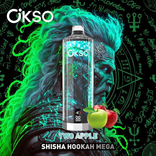 OKSO Shisha Hookah Mega 50000 Puffs two apple OKSO Shisha Hookah Mega 50000 Puffs two apple