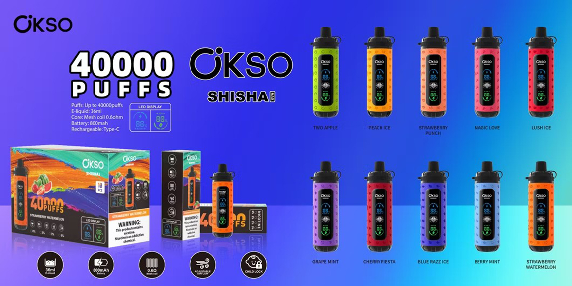 OKSO Shisha Max 40000 Puffs Poster