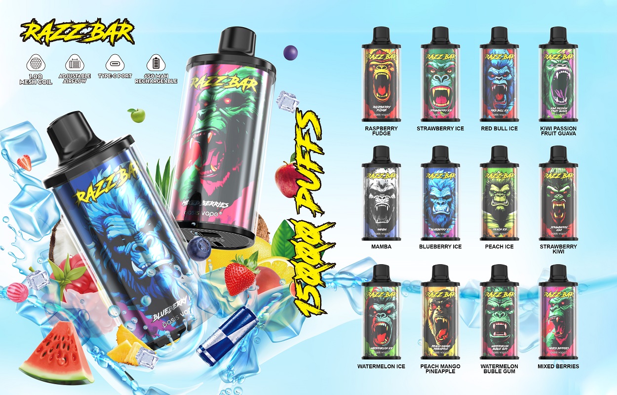 Razz Bar 15000 Puffs Banner Razz Bar 15000 Puffs Banner