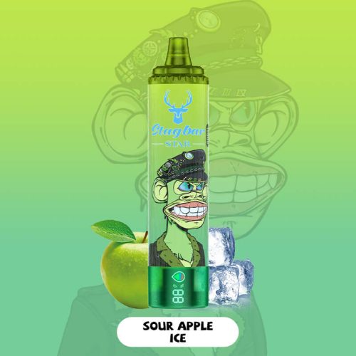 STAG BAR Star 15000 Puffs Sour Apple Ice