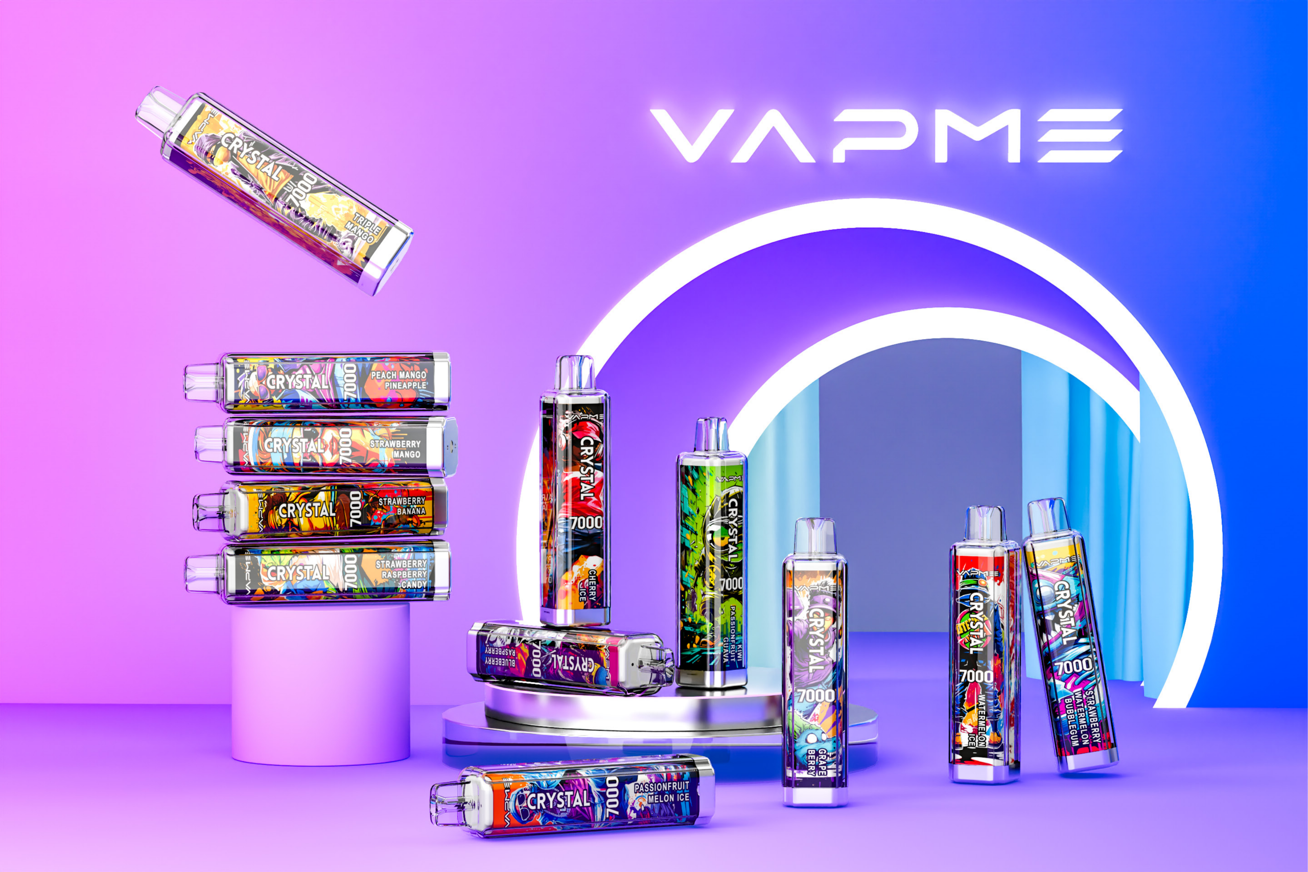 Vapme Crystal 7000 Puffs Banner