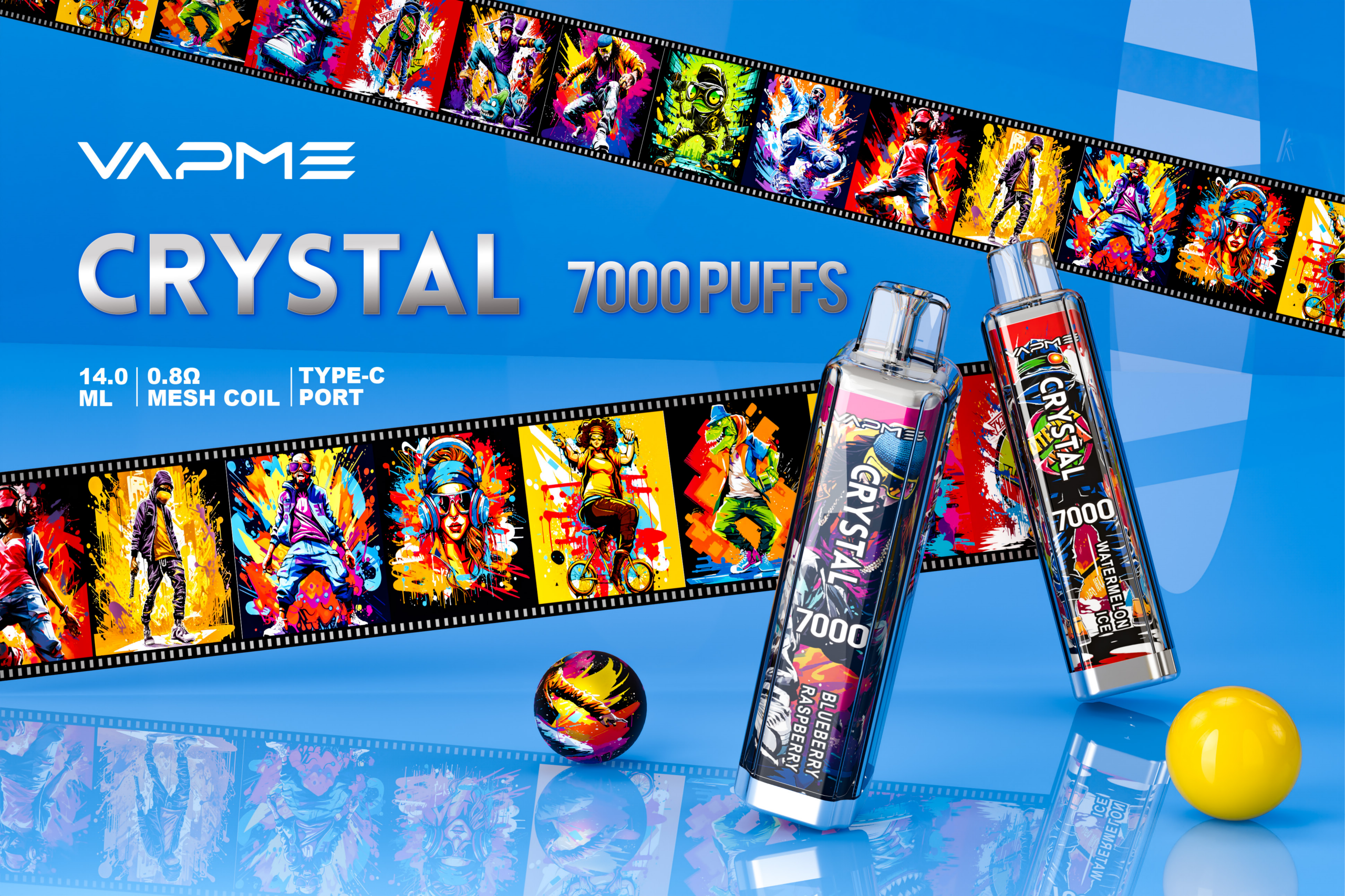 Vapme Crystal 7000 Puffs Poster