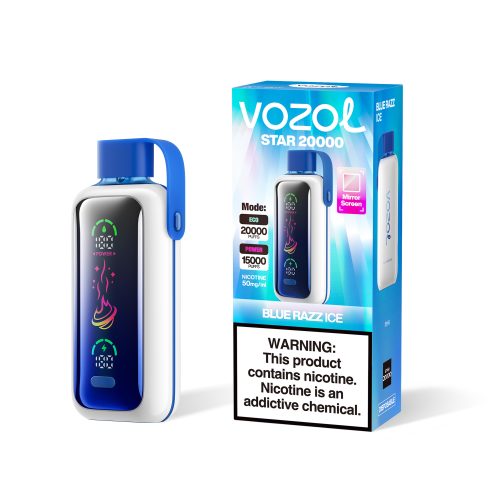 Vozol Star 20000 Puffs Blue Razz Ice